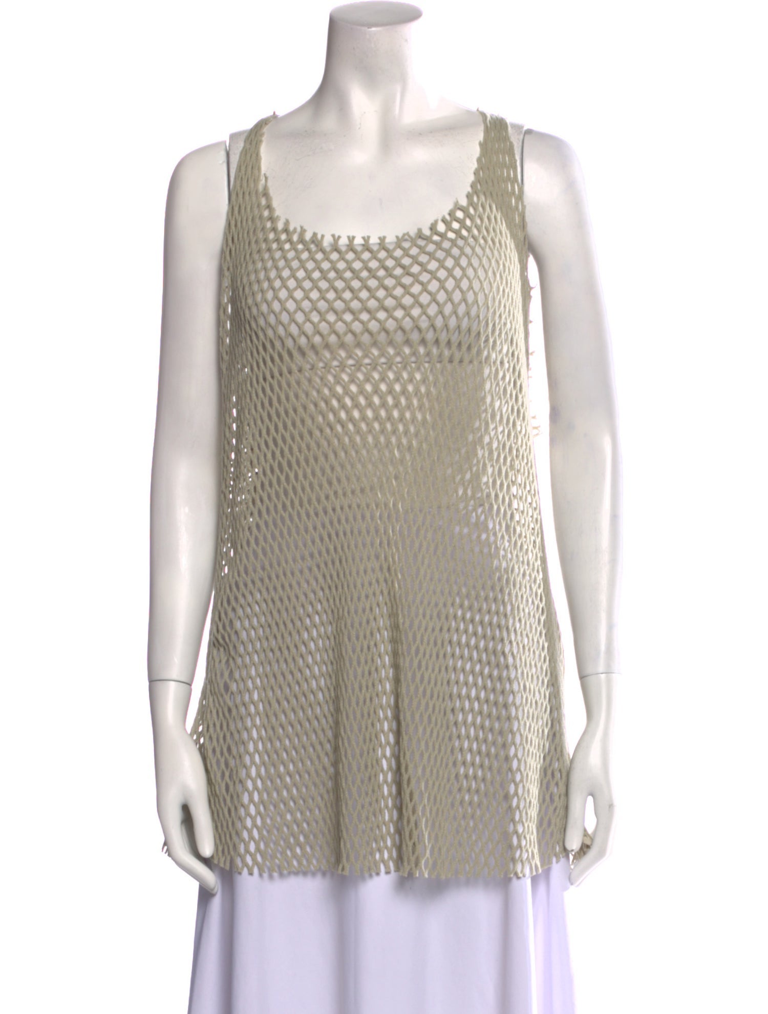 Imitation of Christ Patterned Scoop Neck Tunic