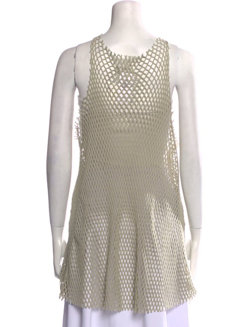 Imitation of Christ Patterned Scoop Neck Tunic