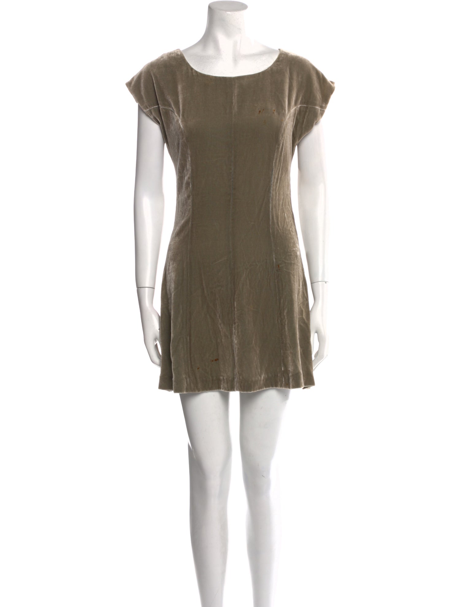 Imitation of Christ Bateau Neckline Mini Dress