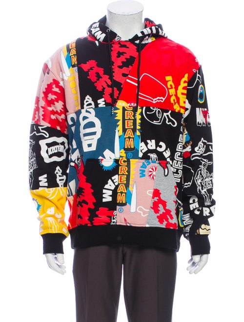 Icecream Graphic Print Crew Neck Hoodie w/ Tags Re