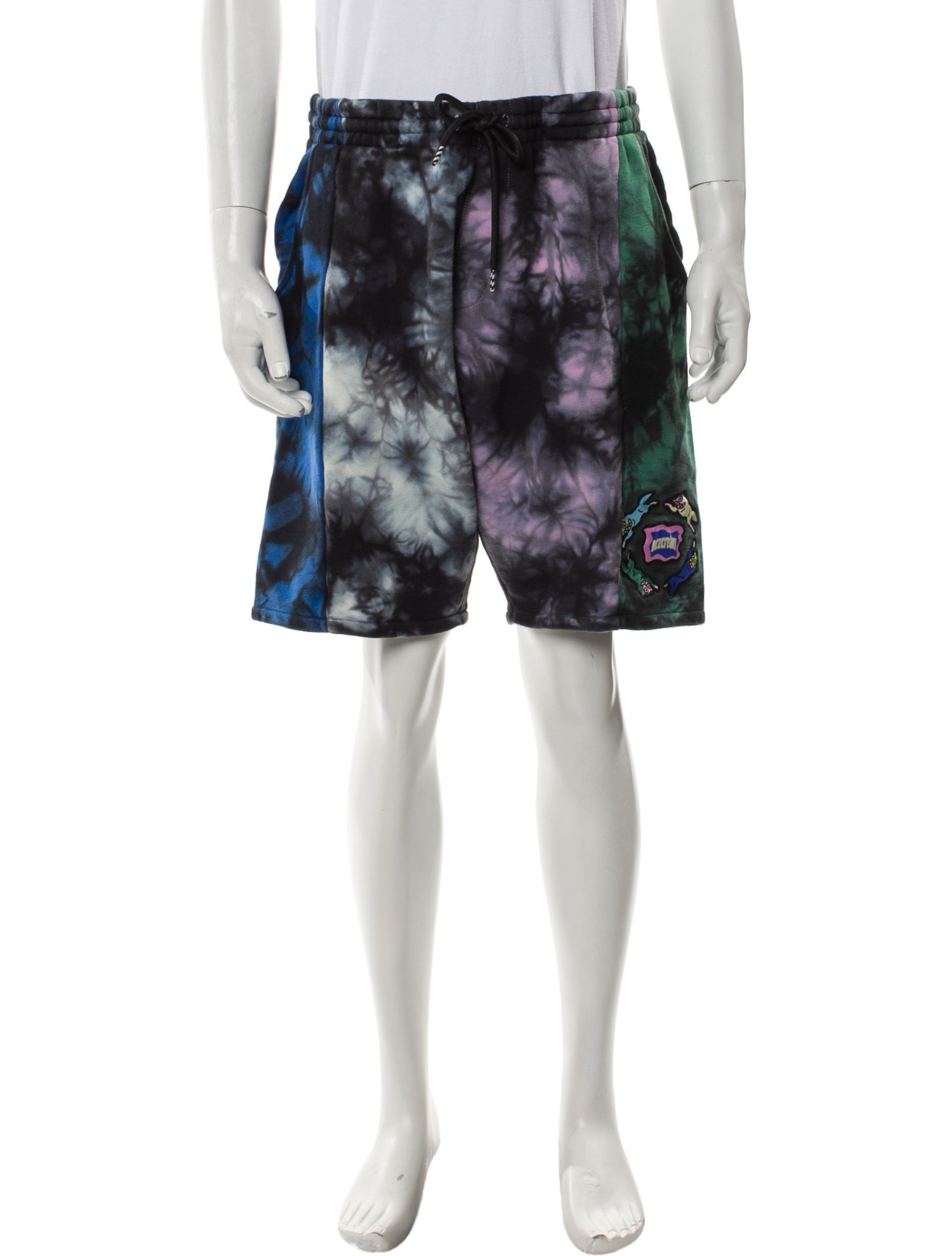 ICECREAM Tie-Dye Print Jogger Shorts
