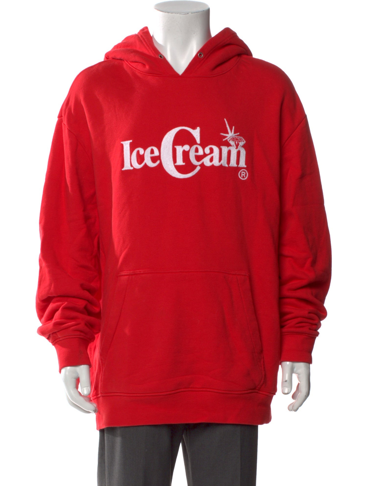 ICECREAM Graphic Print Crew Neck Hoodie