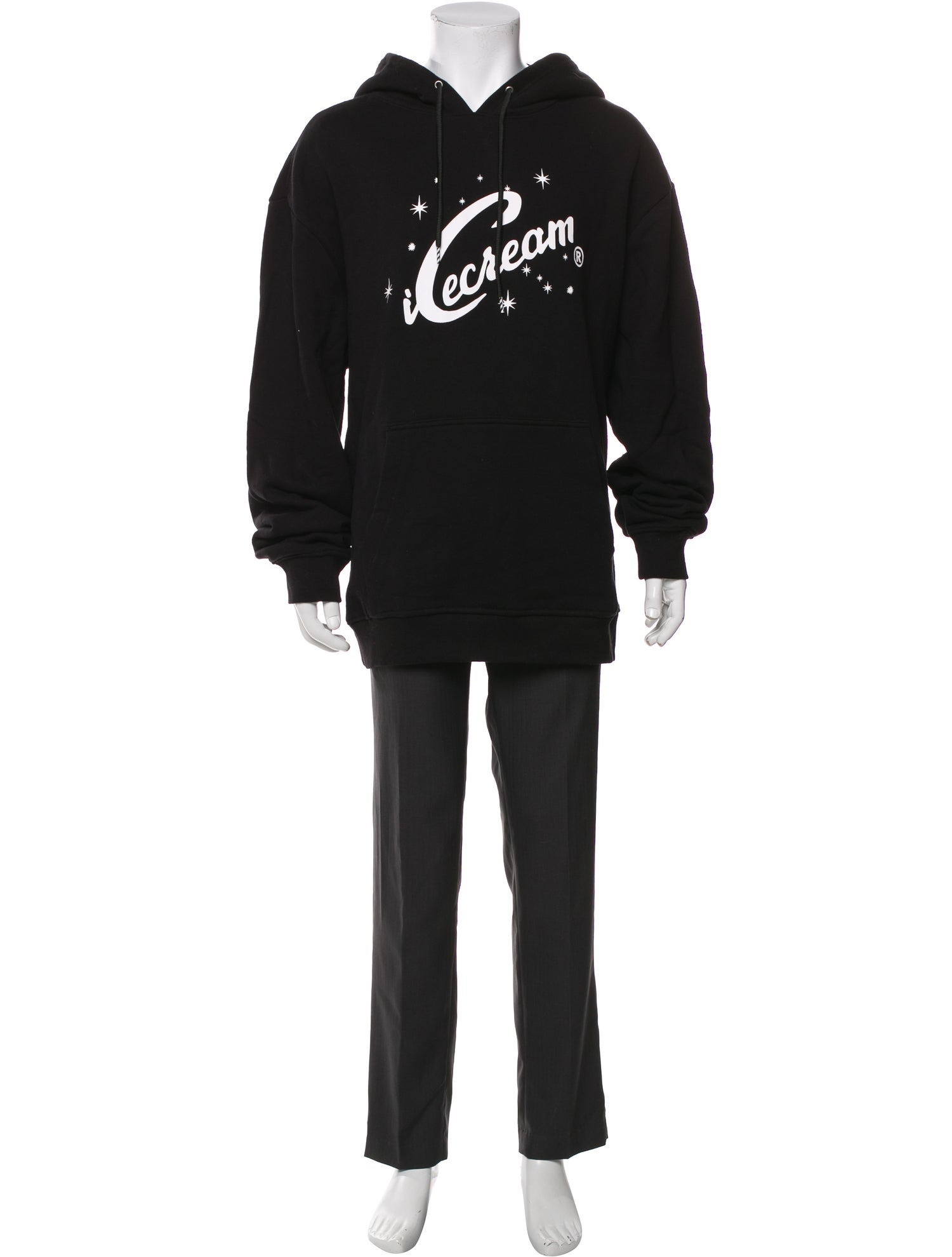 ICECREAM Graphic Print Crew Neck Hoodie