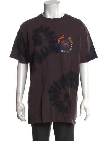 Icecream Casual Shirts Tie-Dye Print Short Sleeve Shirt XL