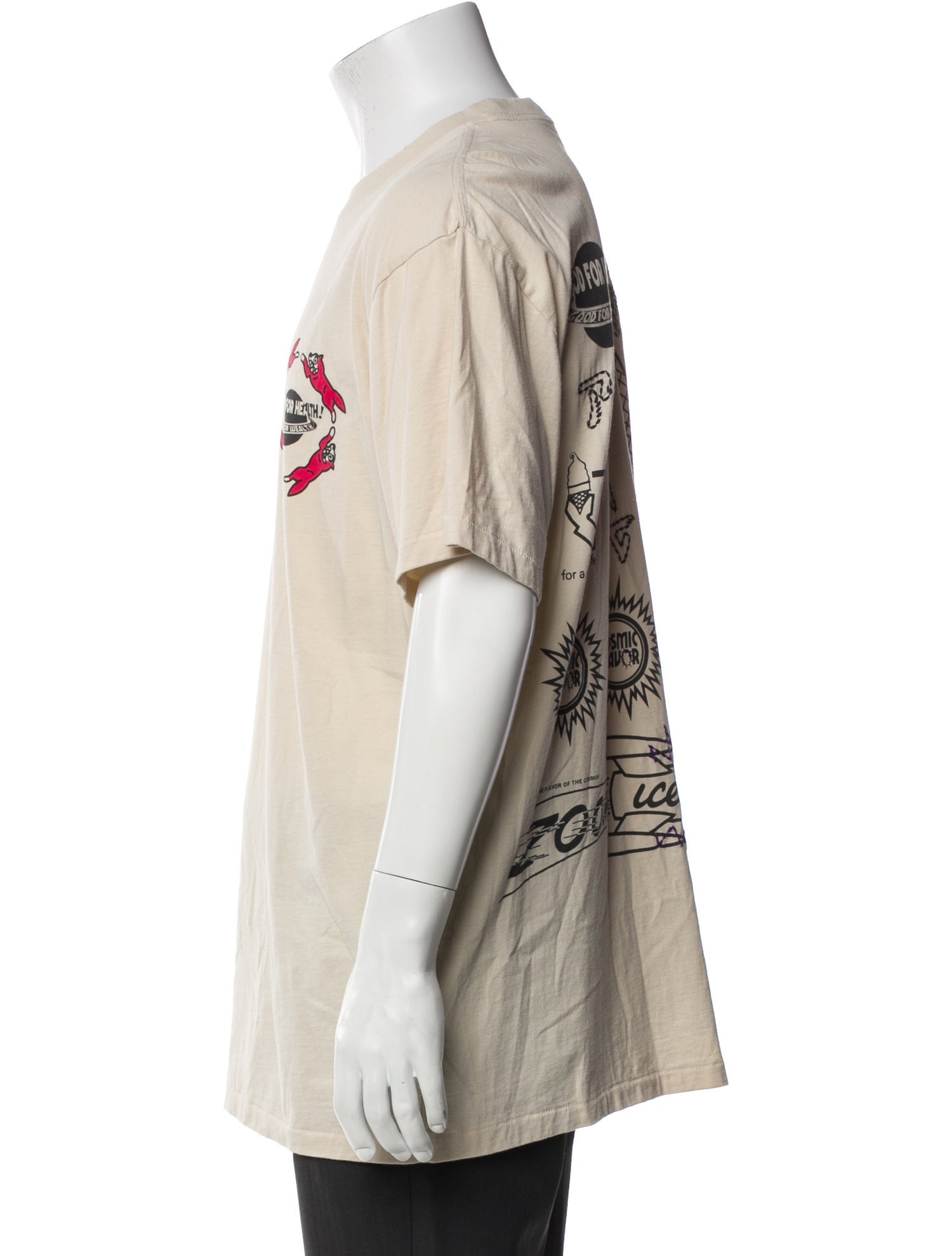 ICECREAM Graphic Print Crew Neck T-Shirt