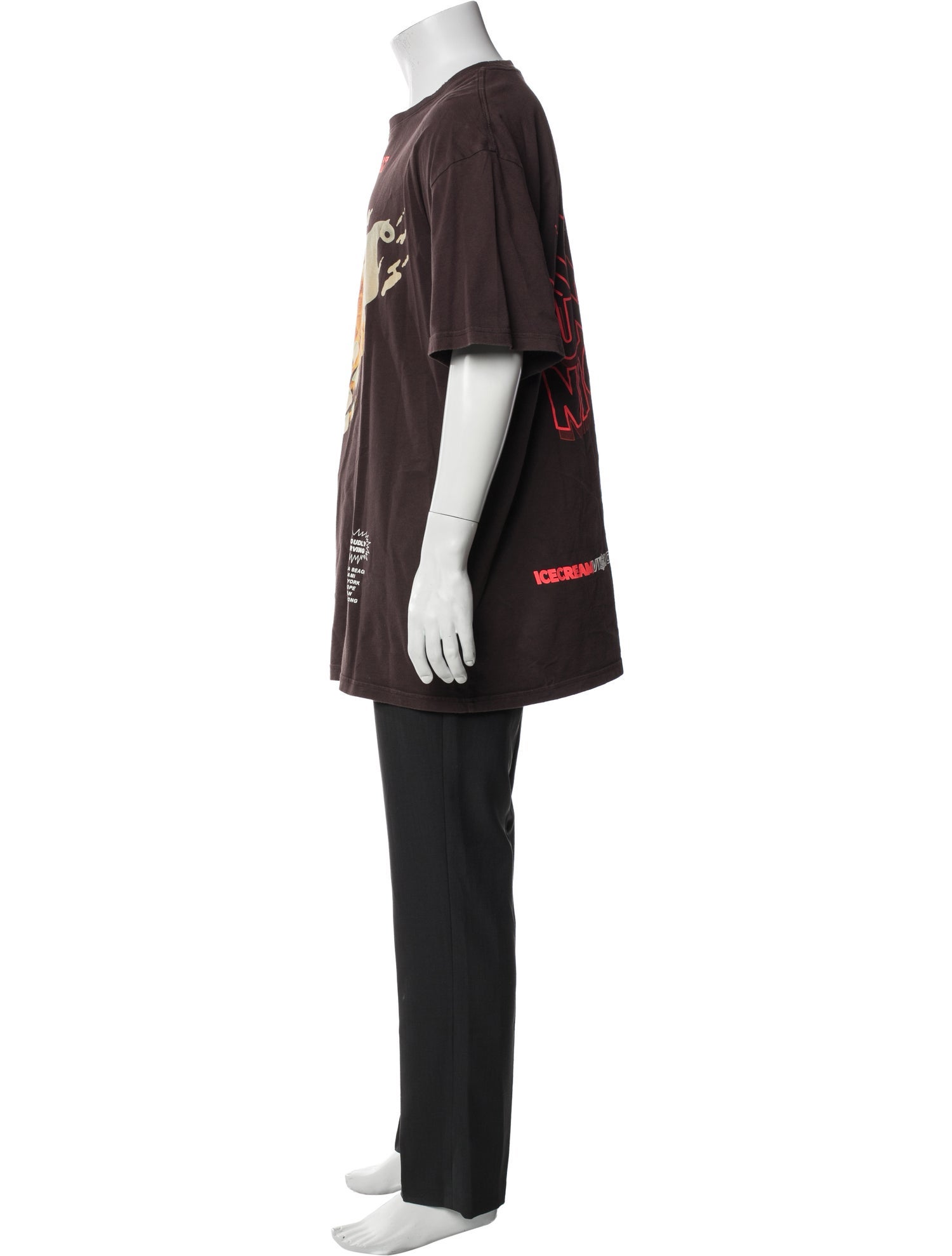 ICECREAM Graphic Print Crew Neck T-Shirt