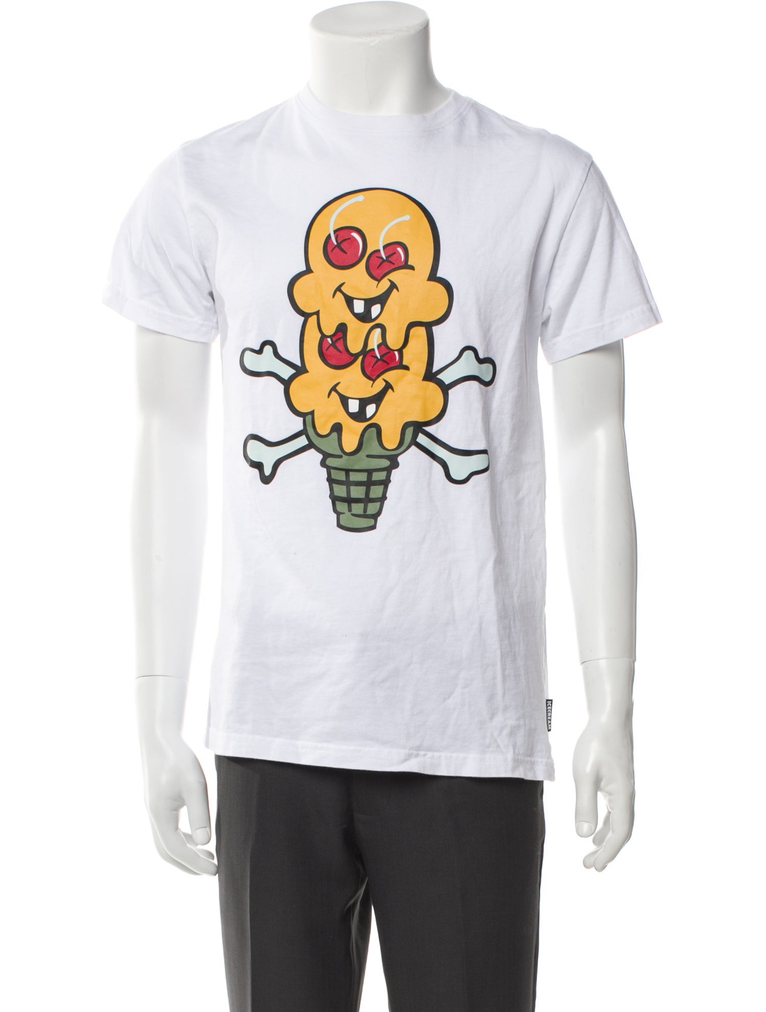 ICECREAM Graphic Print Crew Neck T-Shirt