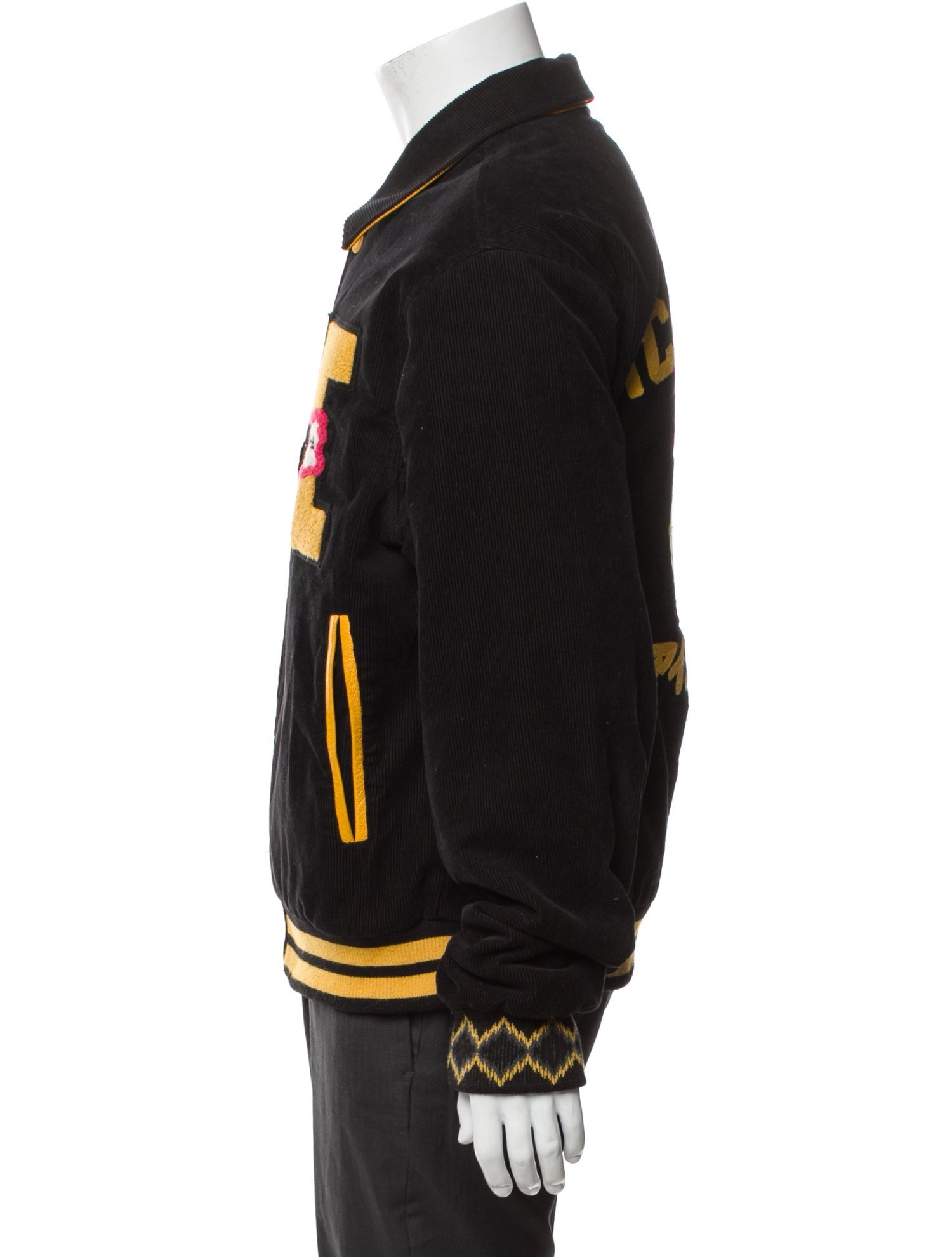 ICECREAM Graphic Print Varsity Jacket