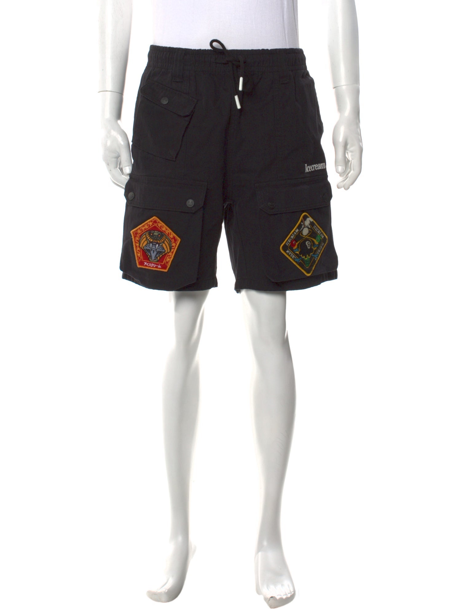 ICECREAM Graphic Print Cargo Shorts