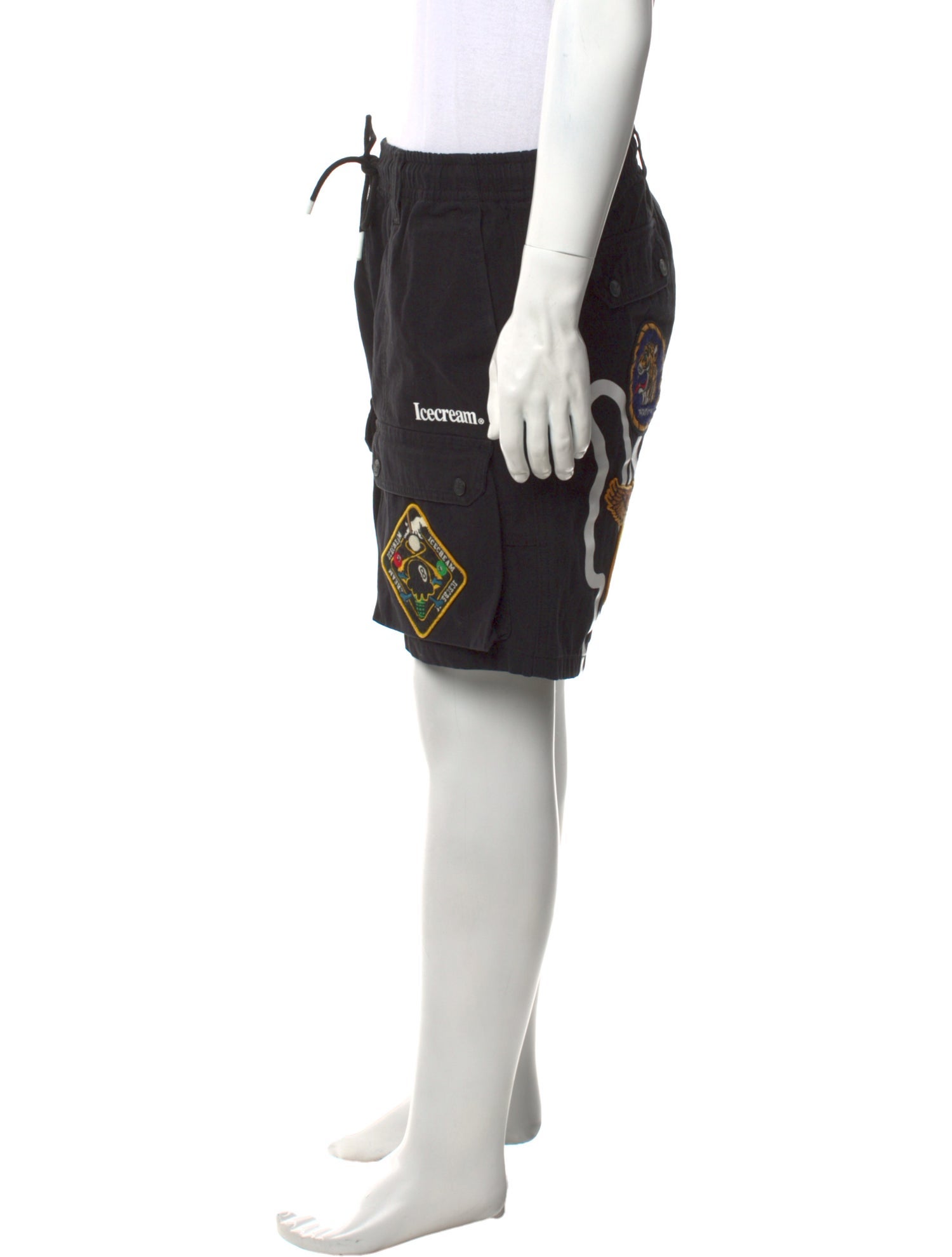 ICECREAM Graphic Print Cargo Shorts