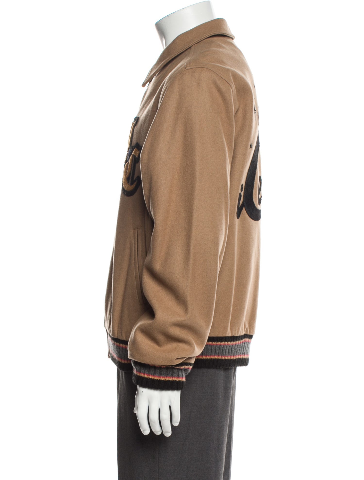 ICECREAM Graphic Print Varsity Jacket