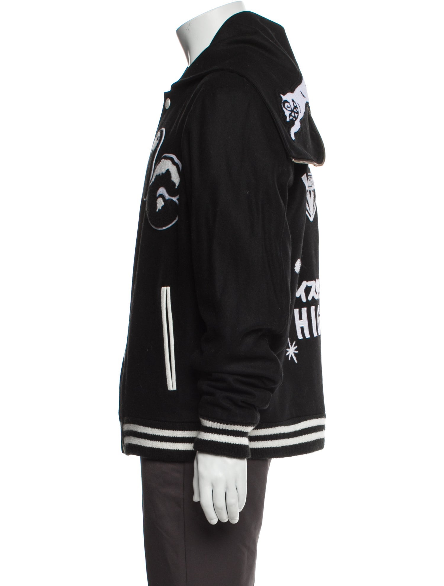 ICECREAM Striped Varsity Jacket