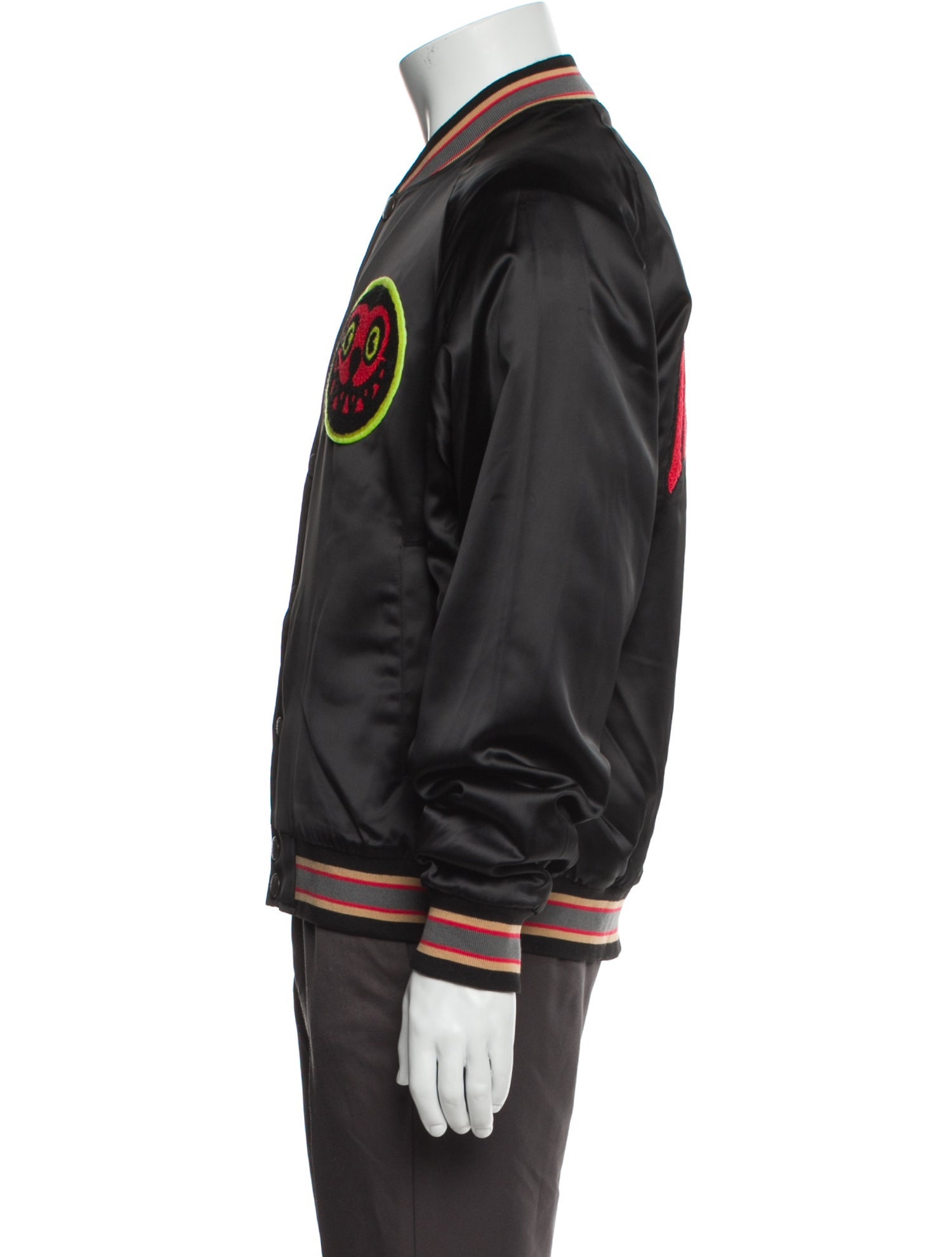 ICECREAM Striped Bomber Jacket