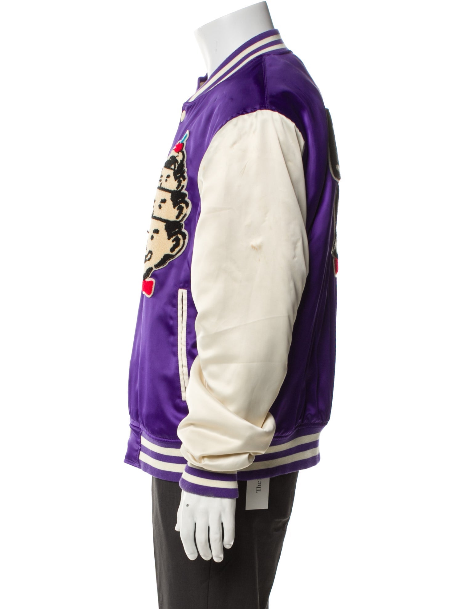 ICECREAM Printed Varsity Jacket