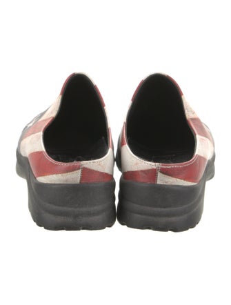 Icon Leather Printed Mules