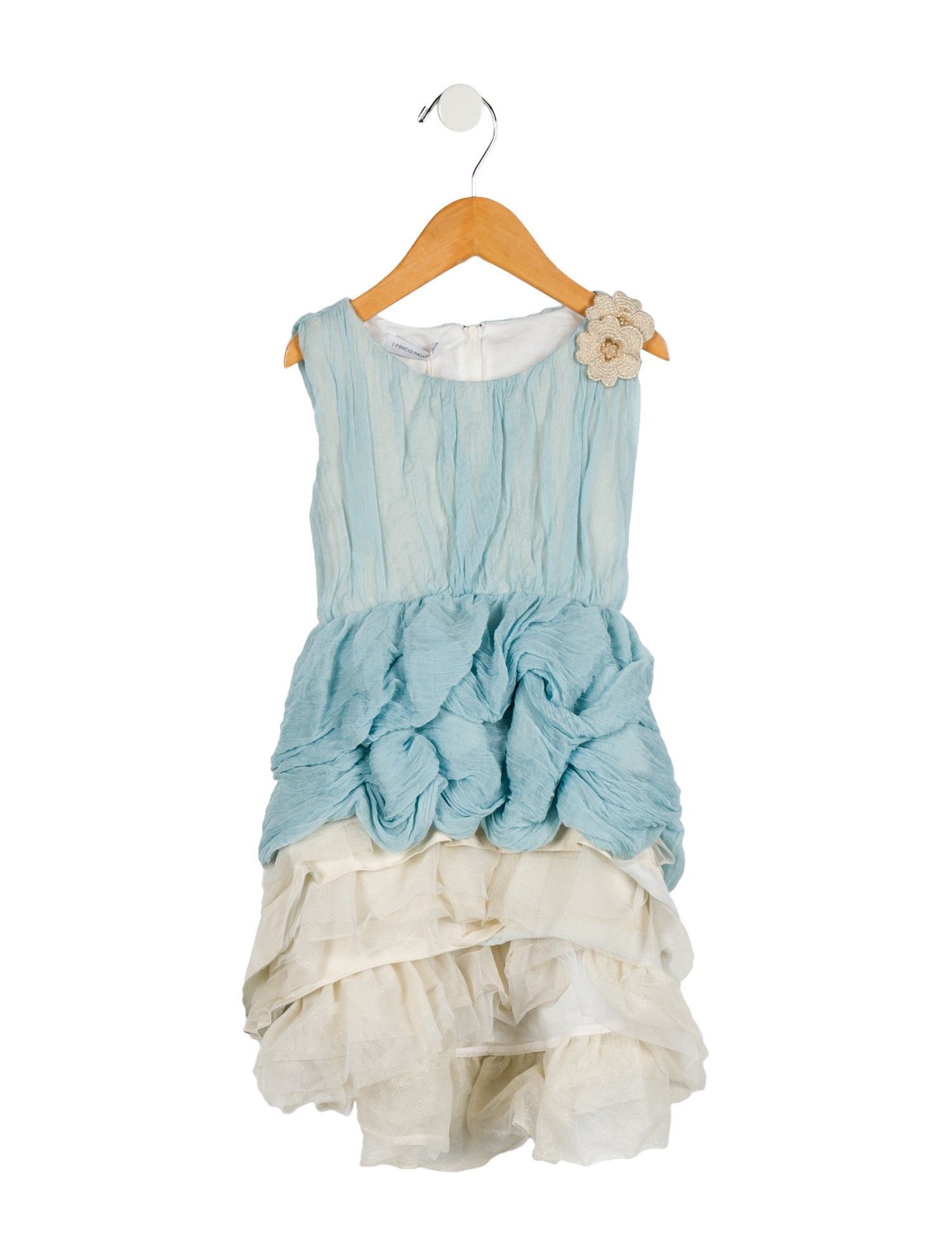 Icone By I Pinco Pallino Girls' Ruffled Sleeveless Dress w/ Tags