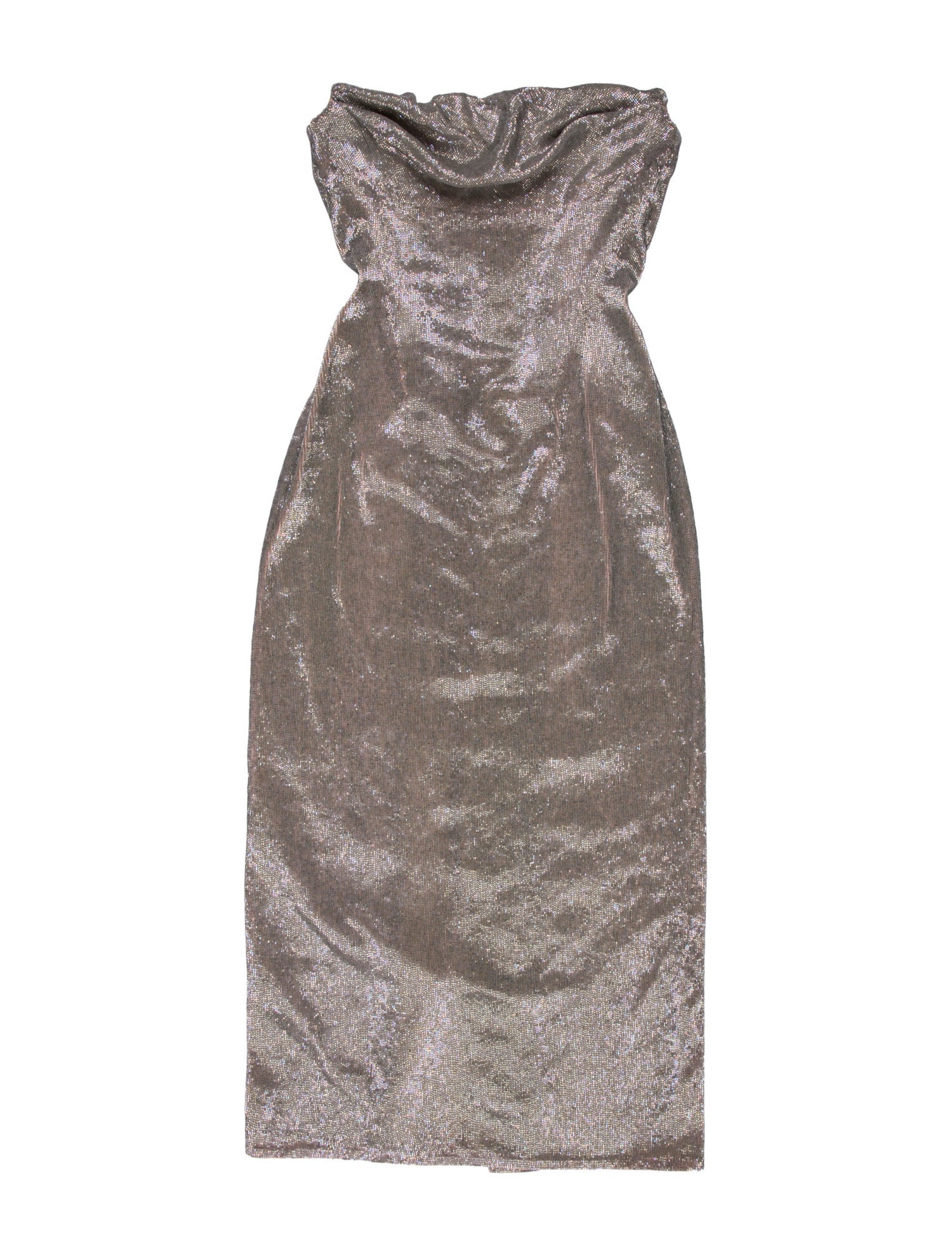 Wiederhoeft Cowl Neck Midi Length Dress