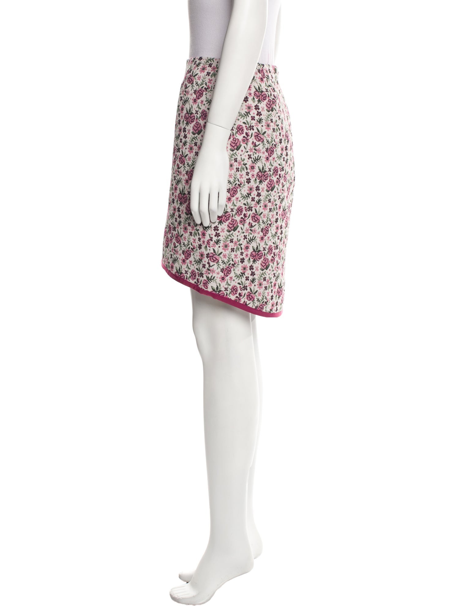 Wiederhoeft Floral Print Mini Skirt