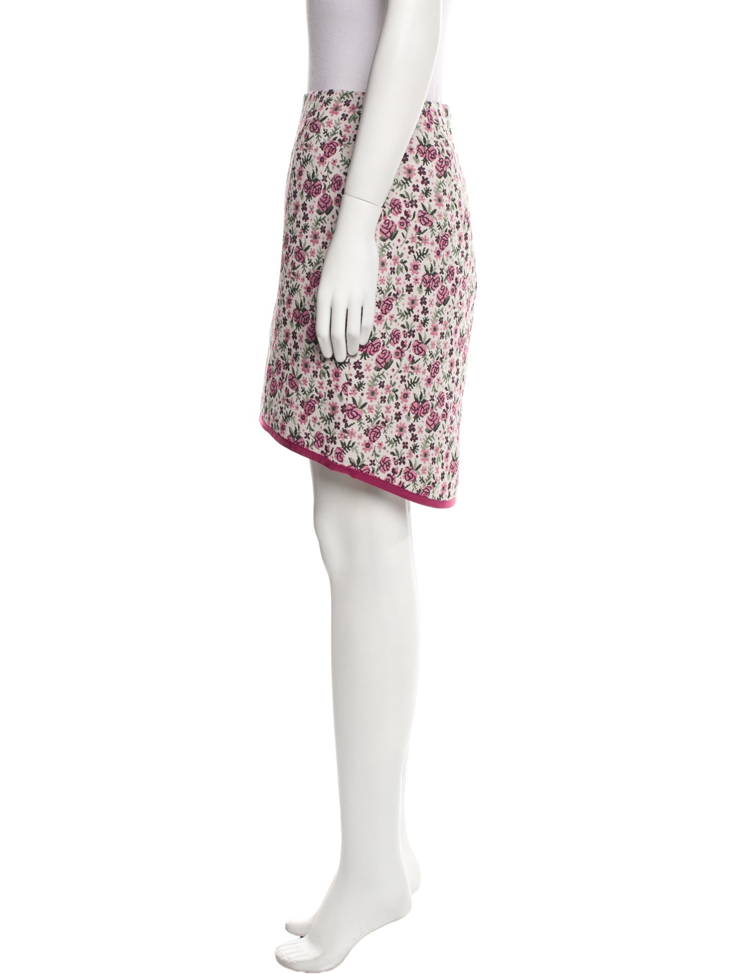 Wiederhoeft Floral Print Knee-Length Skirt