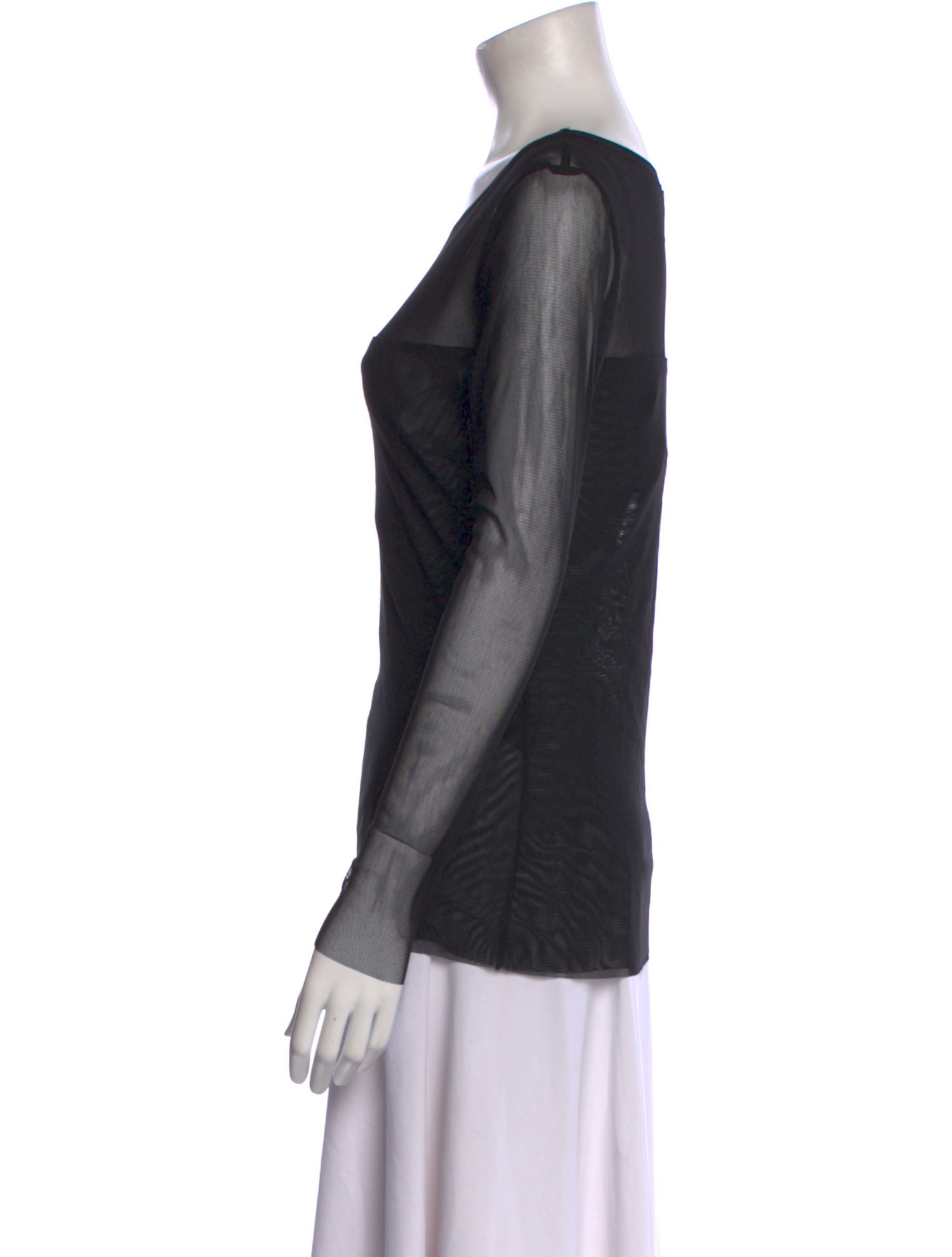 Igor Dobranic Bateau Neckline Long Sleeve Top w/ Tags