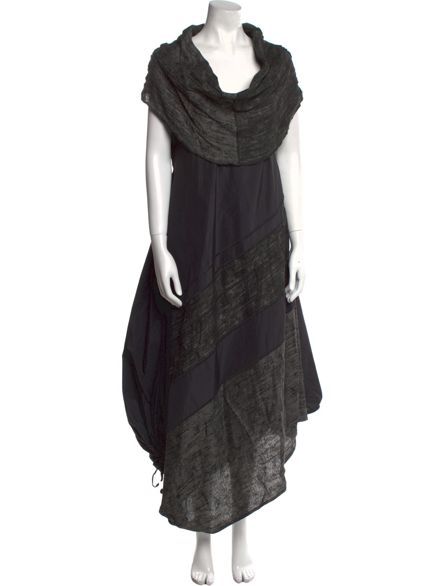 Igor Dobranic Cowl Neck Long Dress