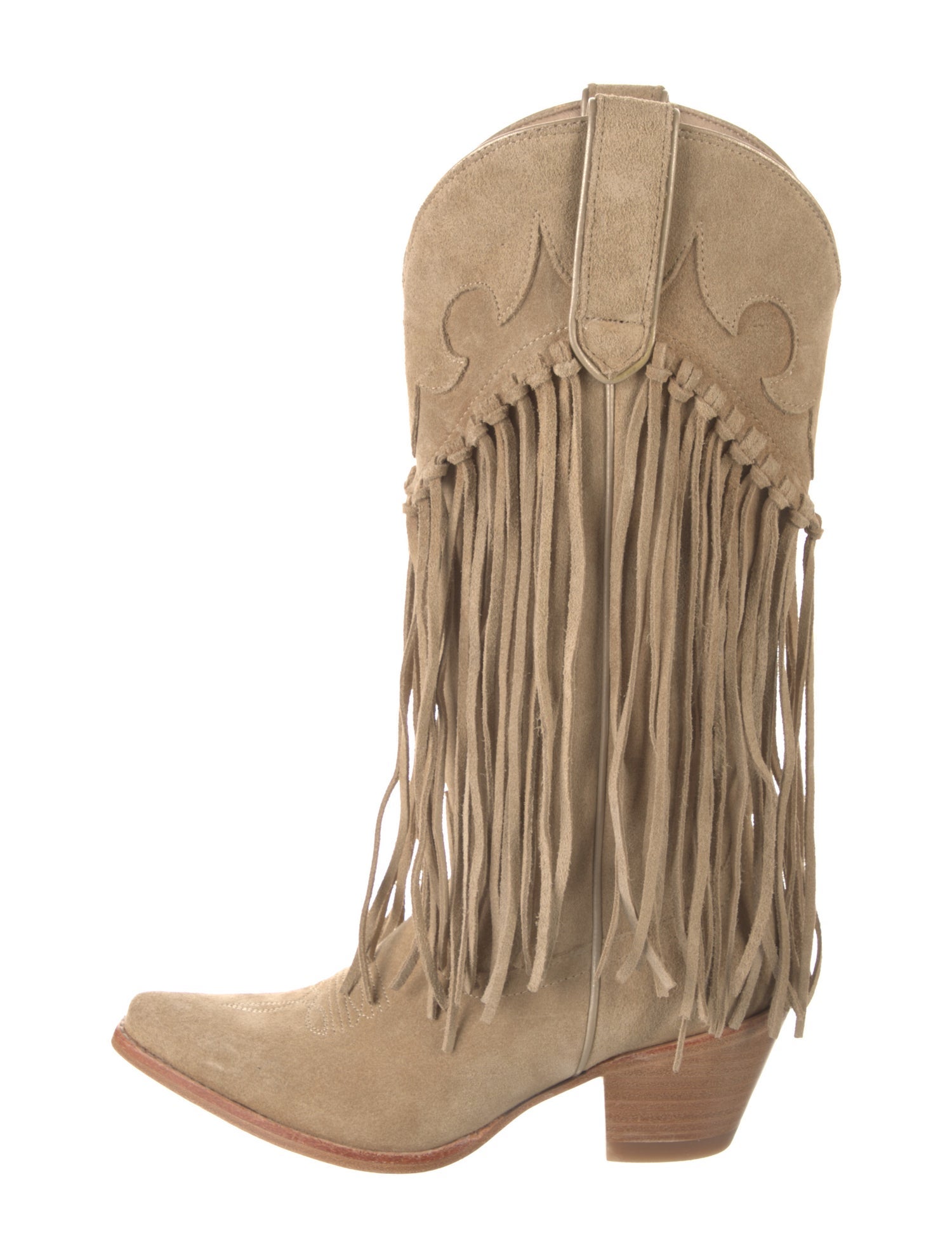 Idyllwind Suede Fringe Trim Accent Western Boots