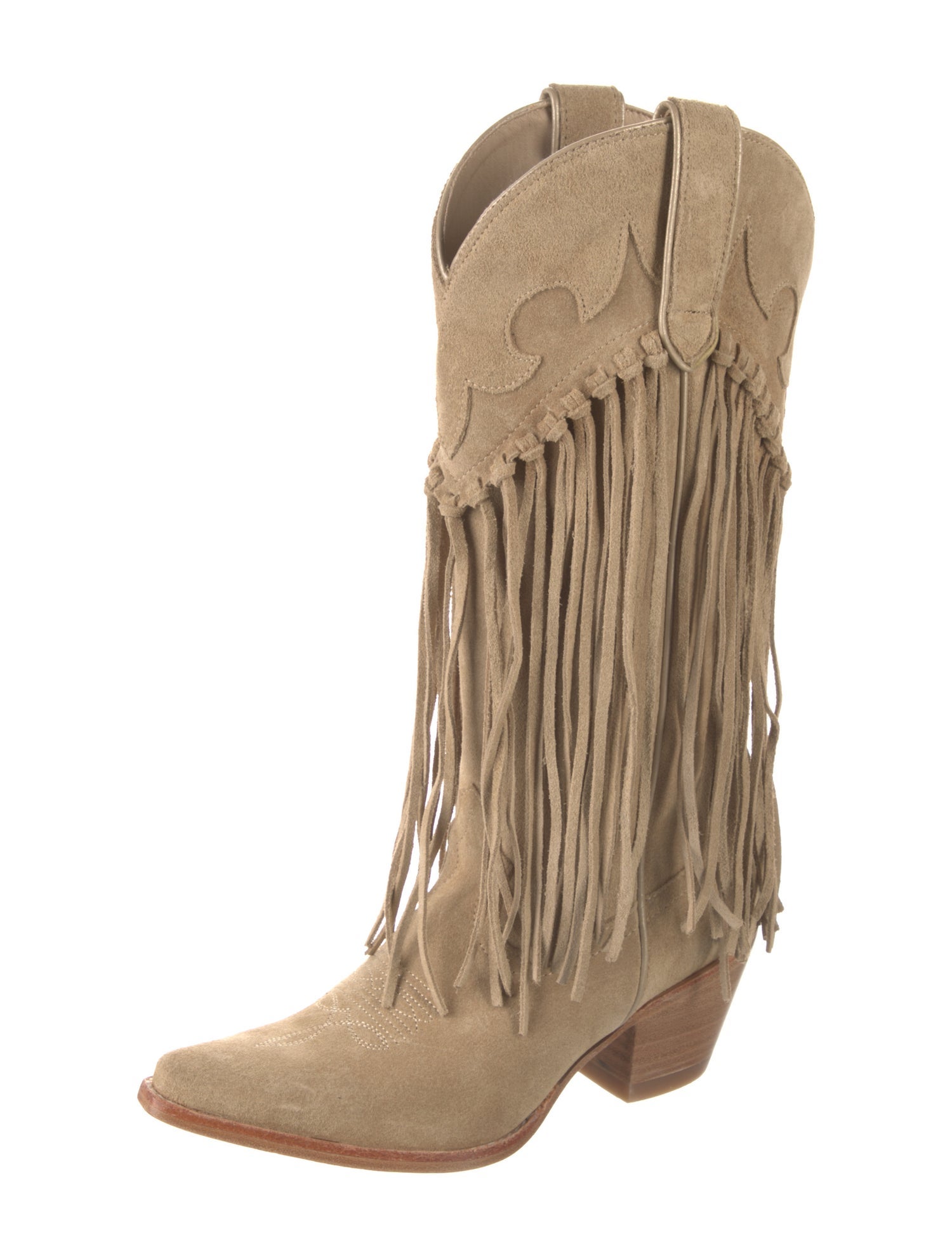 Idyllwind Suede Fringe Trim Accent Western Boots