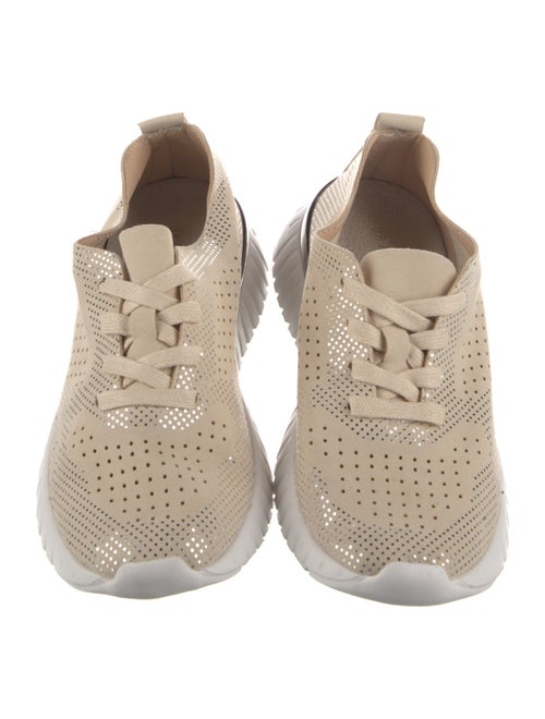 Ilse Jacobsen Suede Lasercut Accents Sneakers