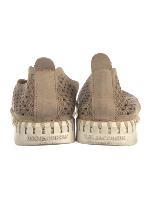 Ilse Jacobsen Suede Whipstitch Trim Sneakers