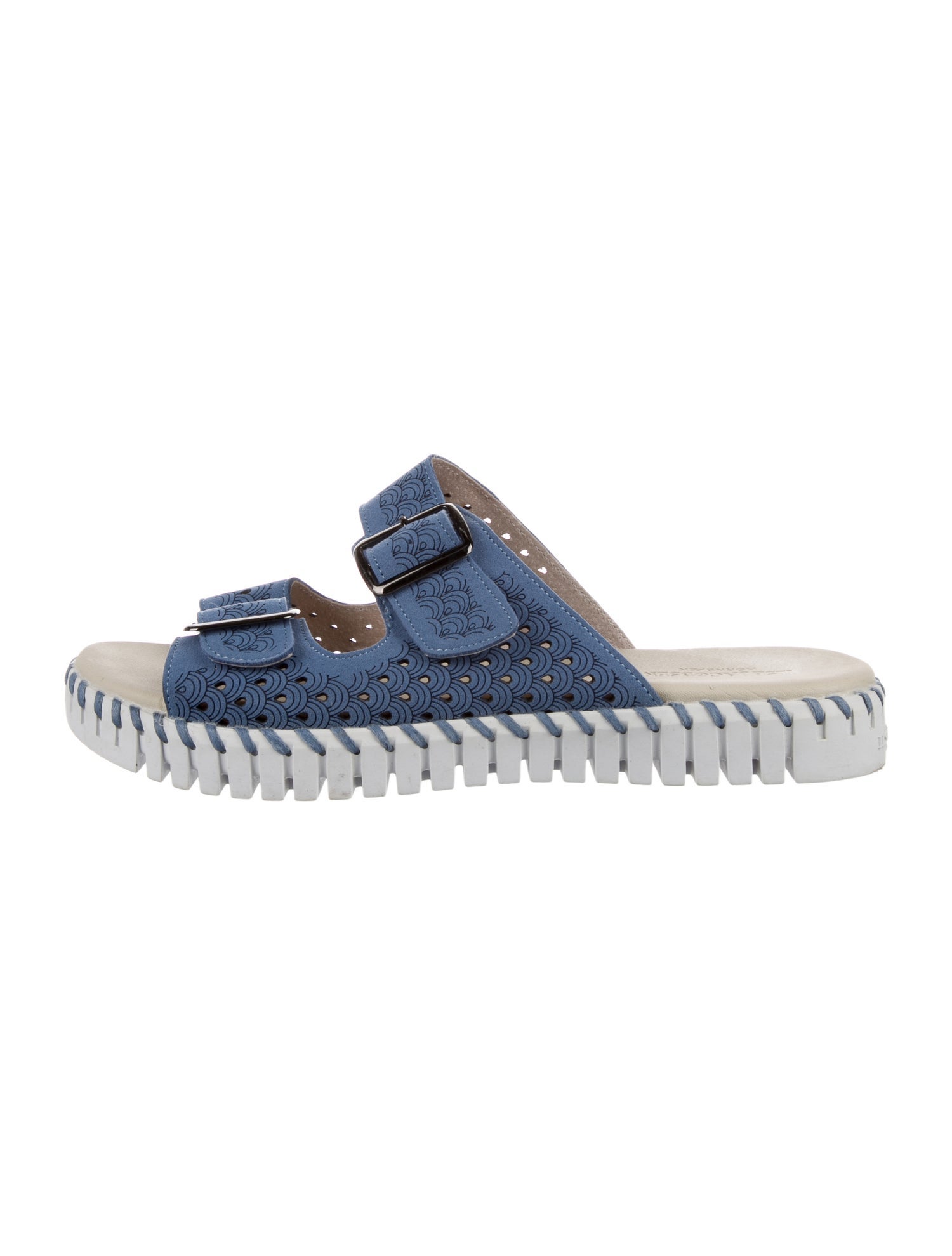 Ilse Jacobsen Leather Lasercut Accents Slides