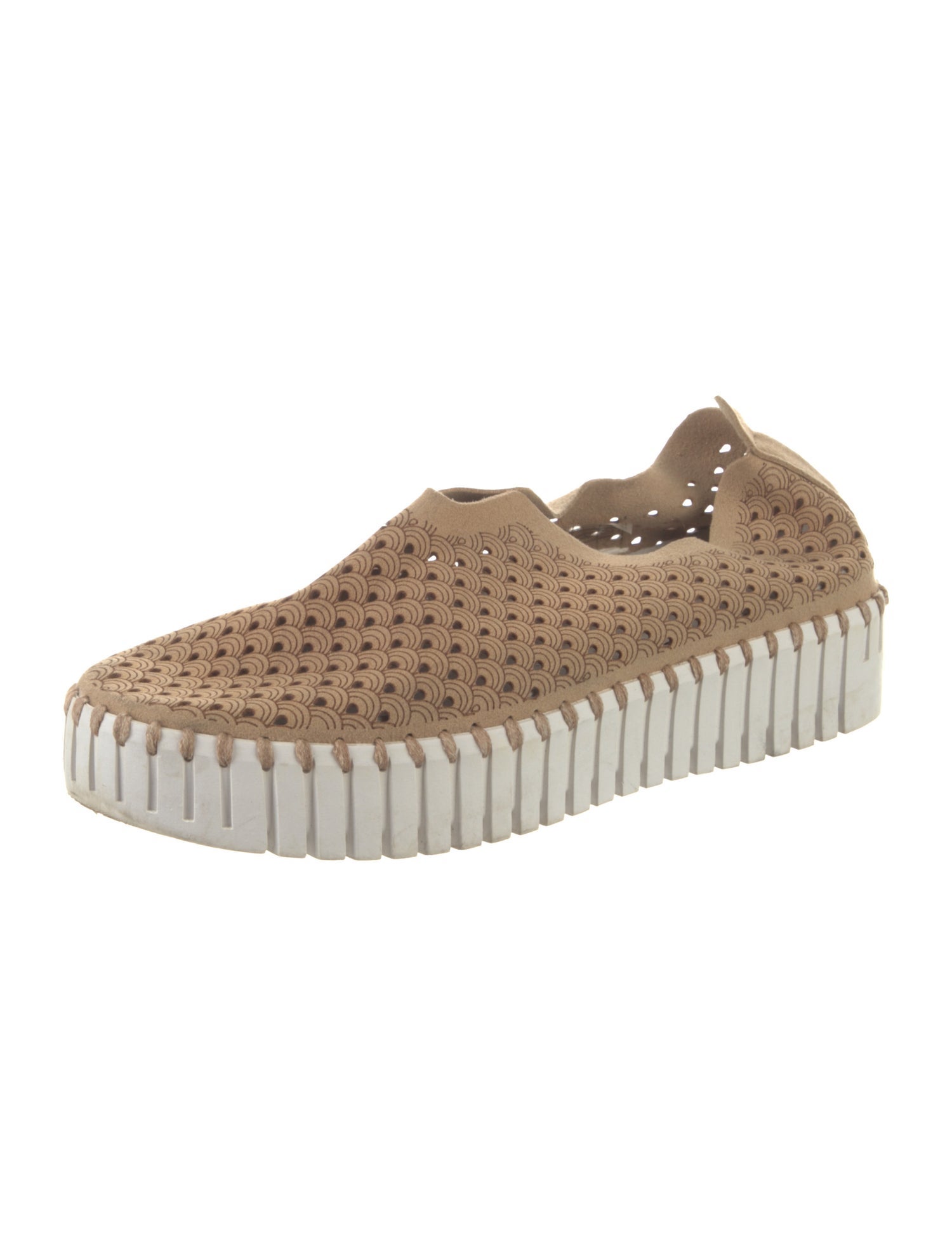 Ilse Jacobsen Suede Lasercut Accents Sneakers