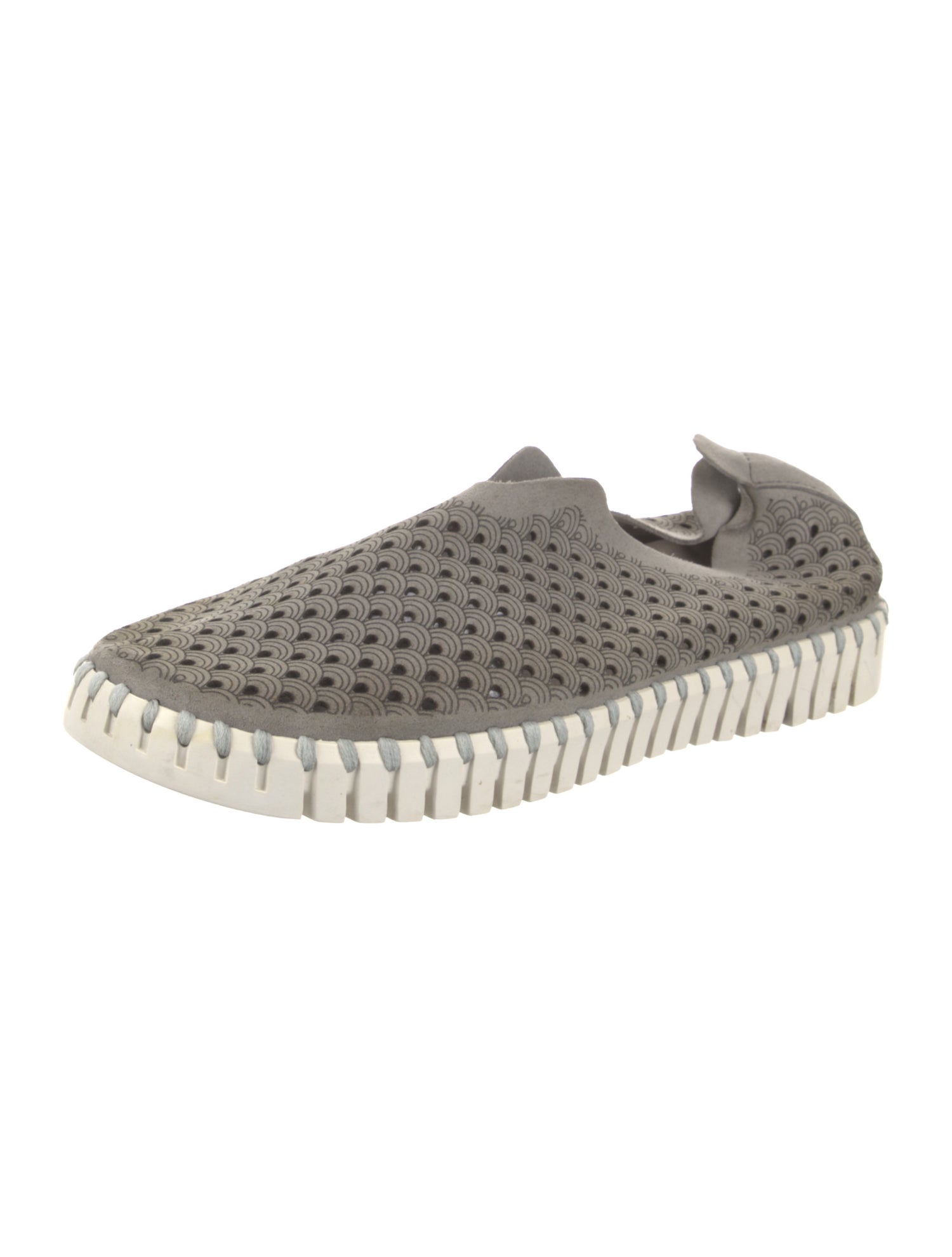 Ilse Jacobsen Suede Lasercut Accents Sneakers