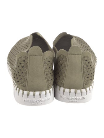 Ilse Jacobsen Suede Lasercut Accents Flats