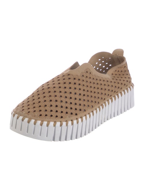 Ilse Jacobsen Suede Lasercut Accents Loafers