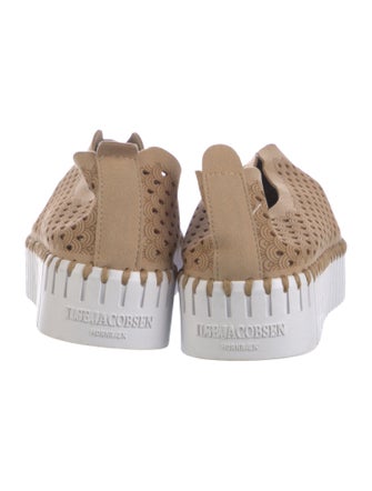 Ilse Jacobsen Suede Lasercut Accents Loafers