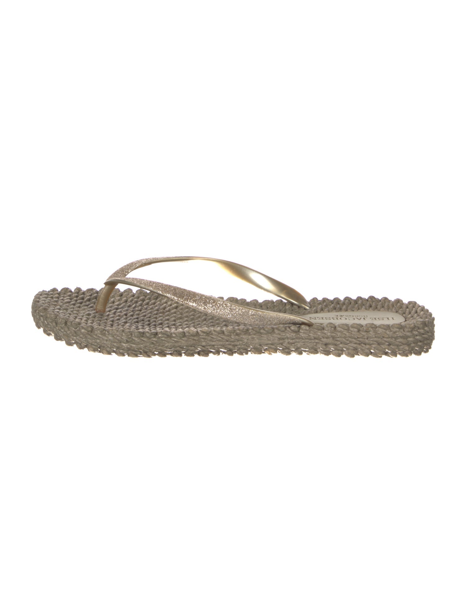 Ilse Jacobsen Rubber Glitter Accents Flip Flops