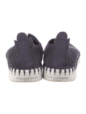 Ilse Jacobsen Suede Lasercut Accents Loafers