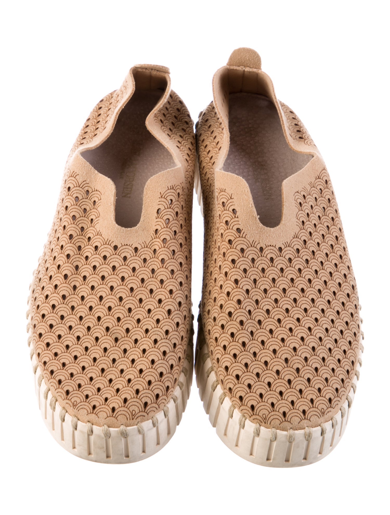 Ilse Jacobsen Suede Colorblock Pattern Oxfords