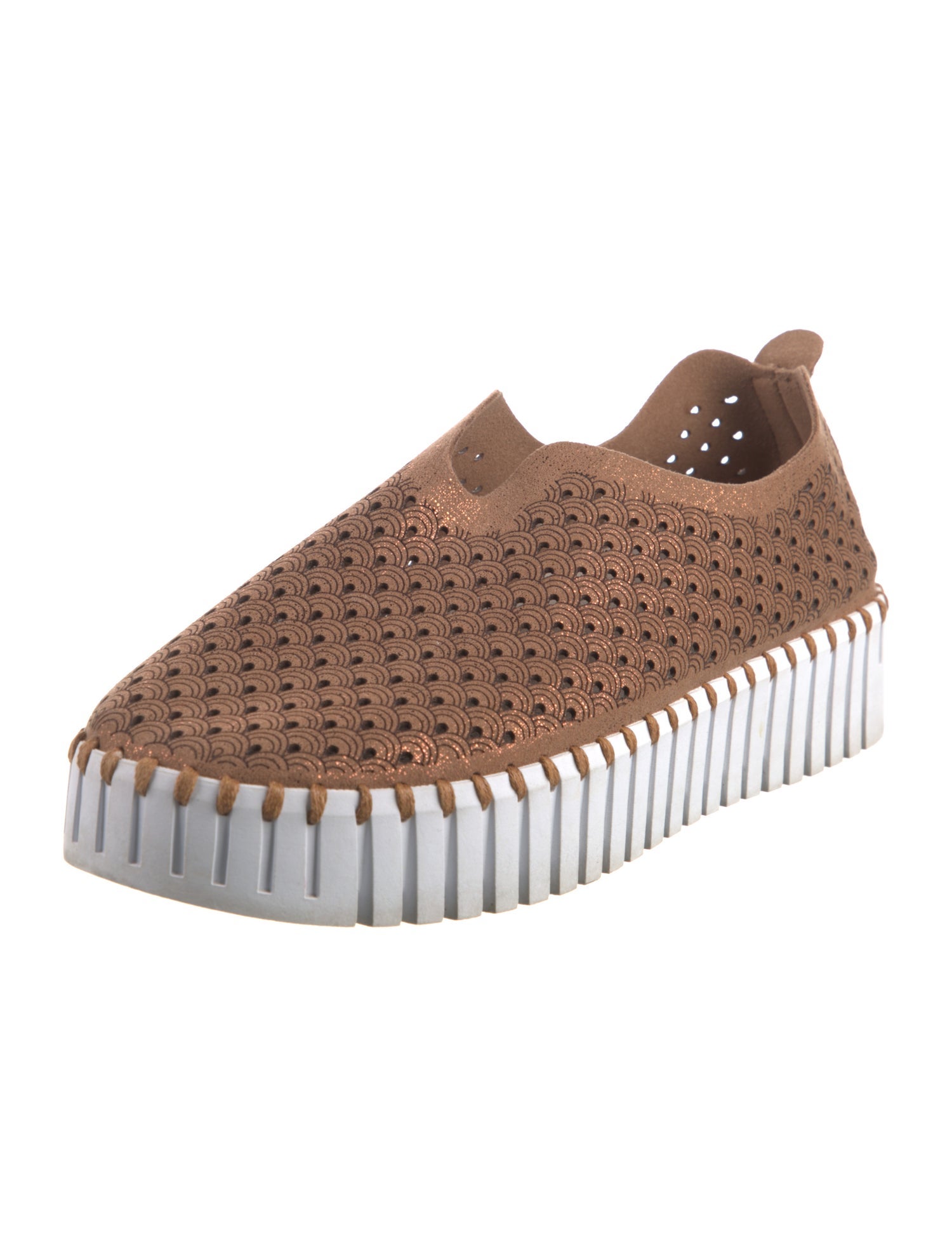 Ilse Jacobsen Suede Lasercut Accents Sneakers