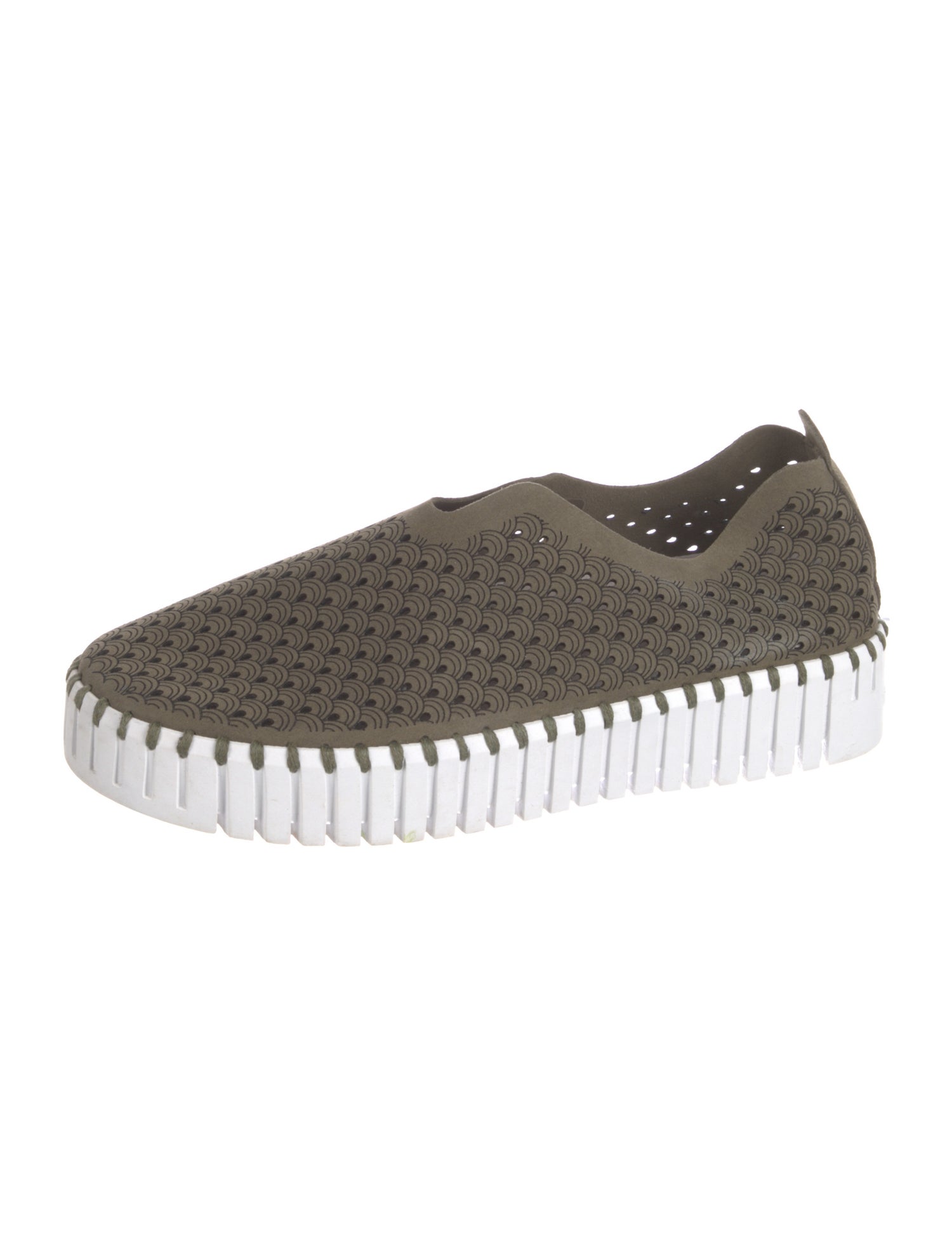 Ilse Jacobsen Suede Lasercut Accents Sneakers