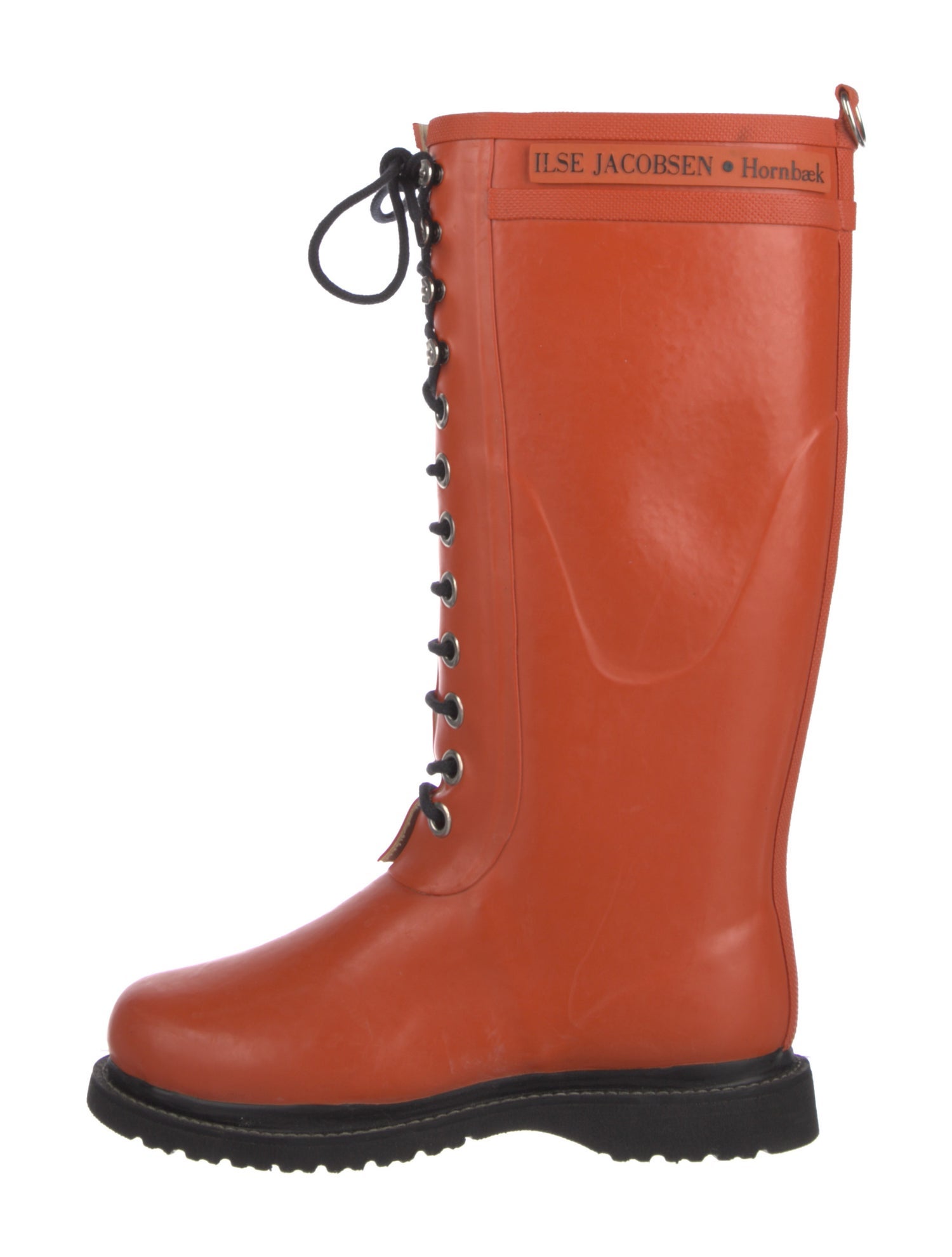 Ilse Jacobsen Rubber Colorblock Pattern Rain Boots