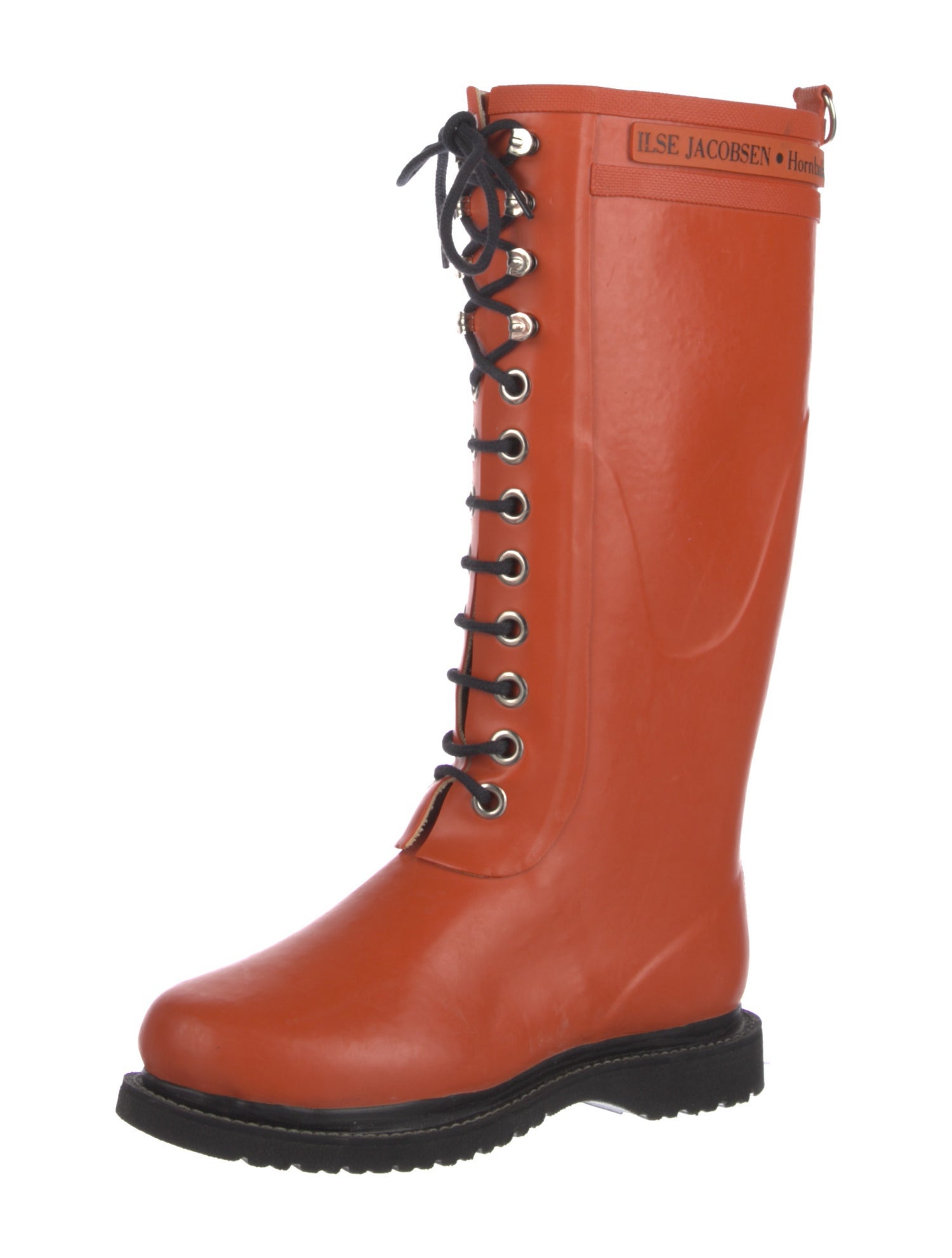 Ilse Jacobsen Rubber Colorblock Pattern Rain Boots
