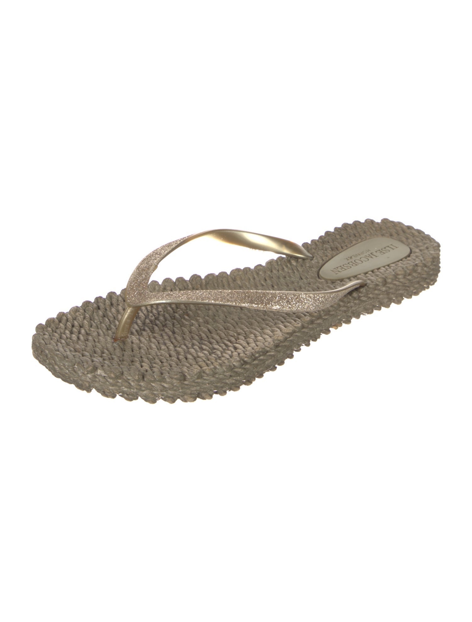 Ilse Jacobsen Rubber Glitter Accents Flip Flops