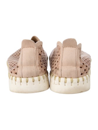 Ilse Jacobsen Suede Eyelet Trim Oxfords