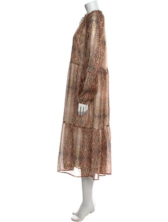 Ilse Jacobsen Paisley Print Midi Length Dress