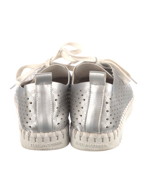 Ilse Jacobsen Leather Colorblock Pattern Sneakers