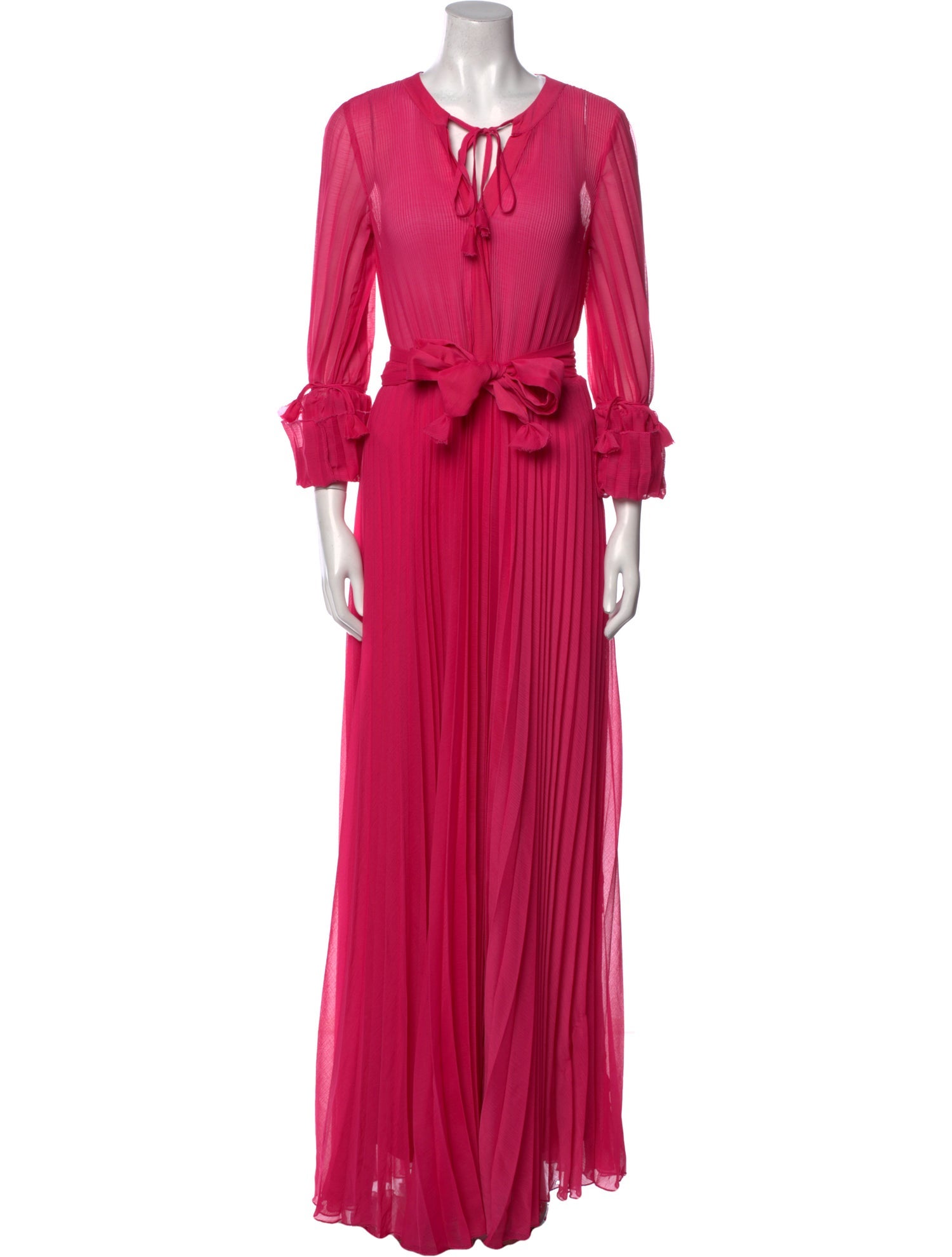 Ilse Jacobsen Tie Neck Long Dress