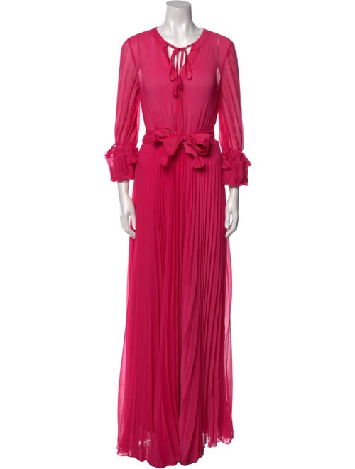Ilse Jacobsen Tie Neck Long Dress