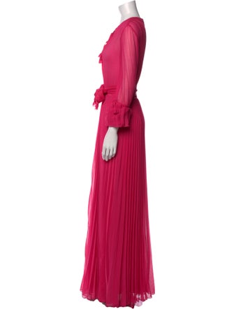 Ilse Jacobsen Tie Neck Long Dress