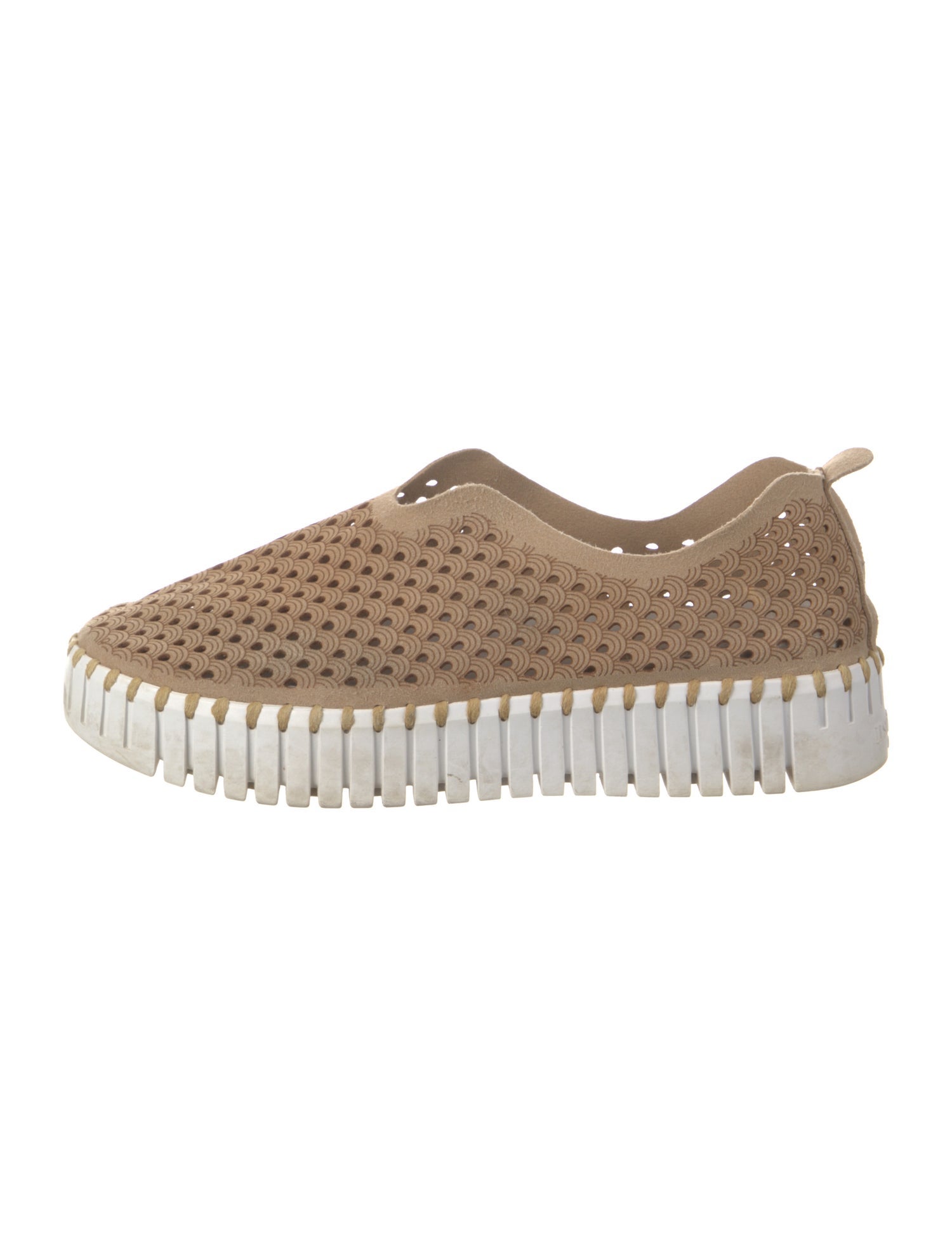Ilse Jacobsen Suede Lasercut Accents Sneakers
